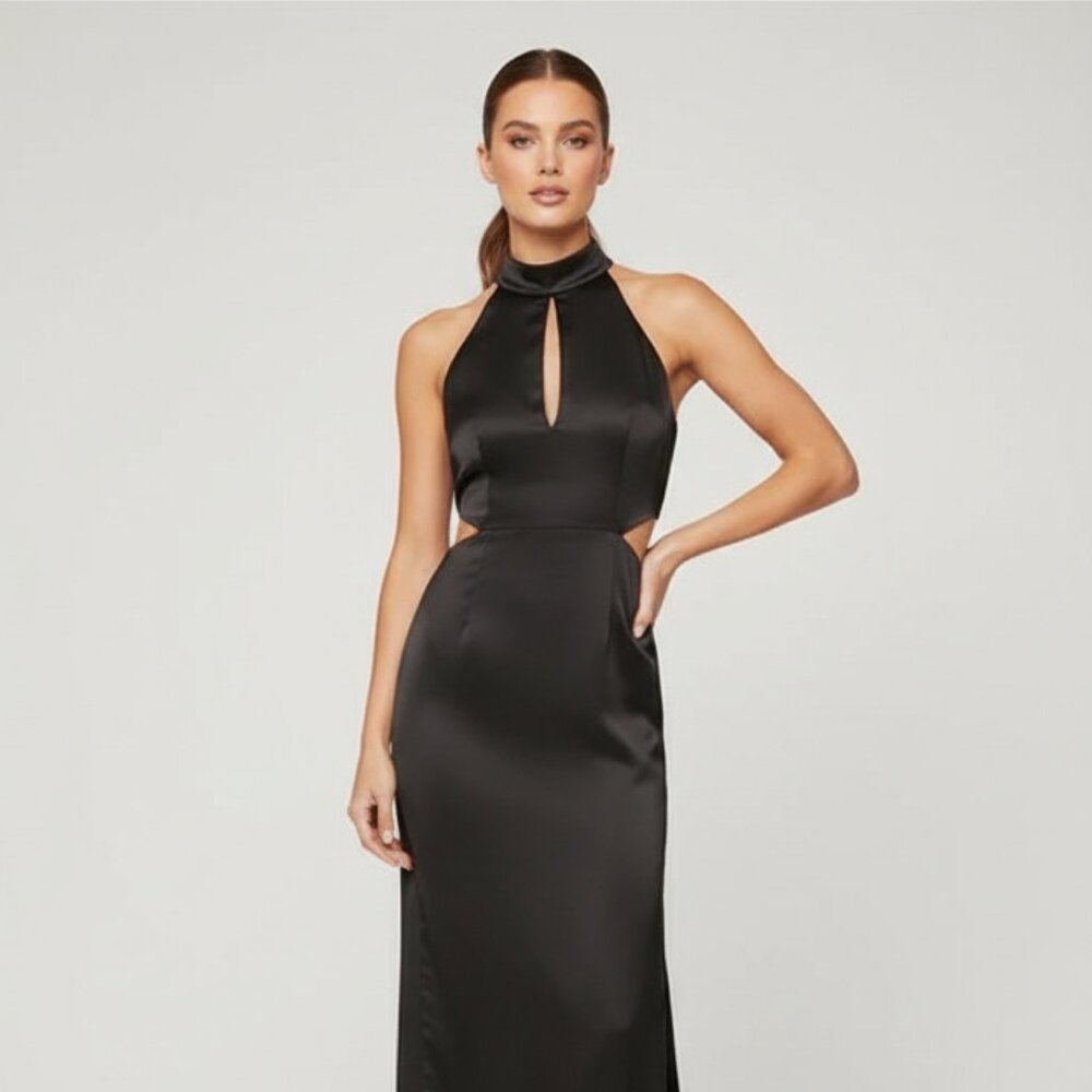 NWT Elliatt Societies Satin Midi Dress